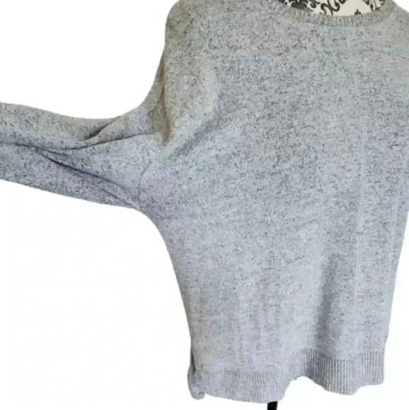 HABITAT Top Women's Small Fisherman Casual Staple Crewneck Pullover Light Grey - Picture 4 of 9